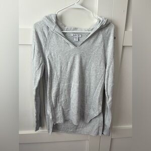 Athleta Women's Light Gray Hoodie Sweatshirt